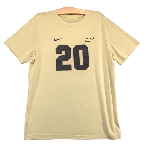Nike Dri-Fit Men's Purdue Boilermaker #20 Franklin Graphic T-Shirt Tan Large - Picture 1 of 12